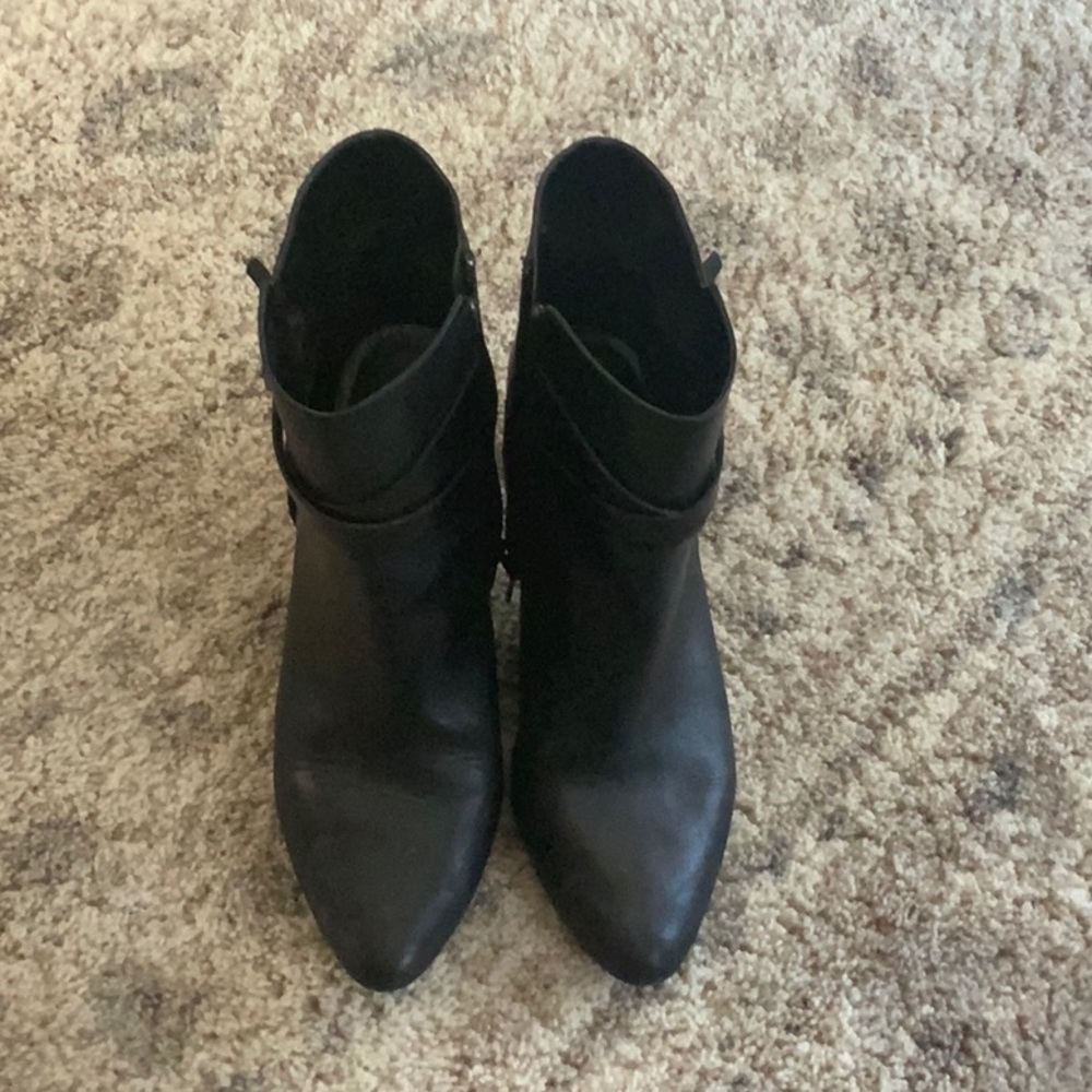 Black Ralph Lauren heeled boots